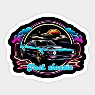 Fast Car Classic Sticker